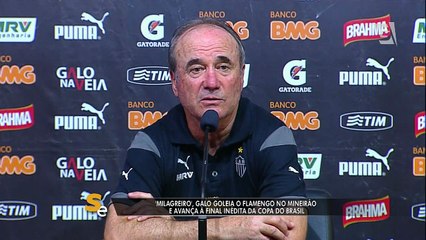 Levir Culpi comemora classificação do Galo para grande final mineira