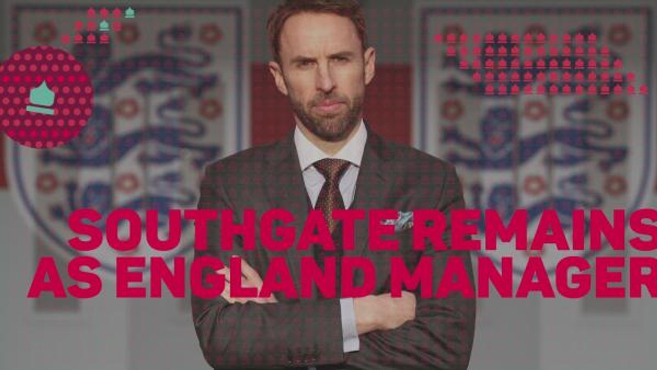Breaking News - Southgate remains as England manager