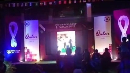 উঃ২৪পরগনাঃ বিশ্বকাপ উন্মাদনা ! &#039;এক টুকরো কাতার&#039; তৈরি হল এই জেলায়