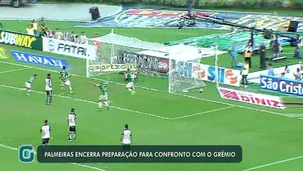 Palmeiras encerra preparação contra o Grêmio