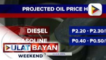Oil price hike, posibleng ipatupad nitong papasok na linggo
