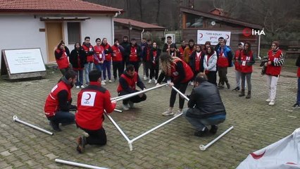 Istranca Dağı eteklerinde afet eğitimi