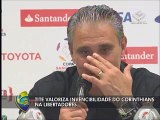 Tite valoriza invencibilidade do Corinthians na Libertadores