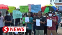 Durian Tunggal folk living in fear of landslide after recent soil movements