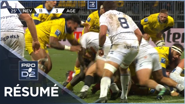 PRO D2 - Résumé USON Nevers-SU Agen: 39-13 - J15 - Saison 2022/2023