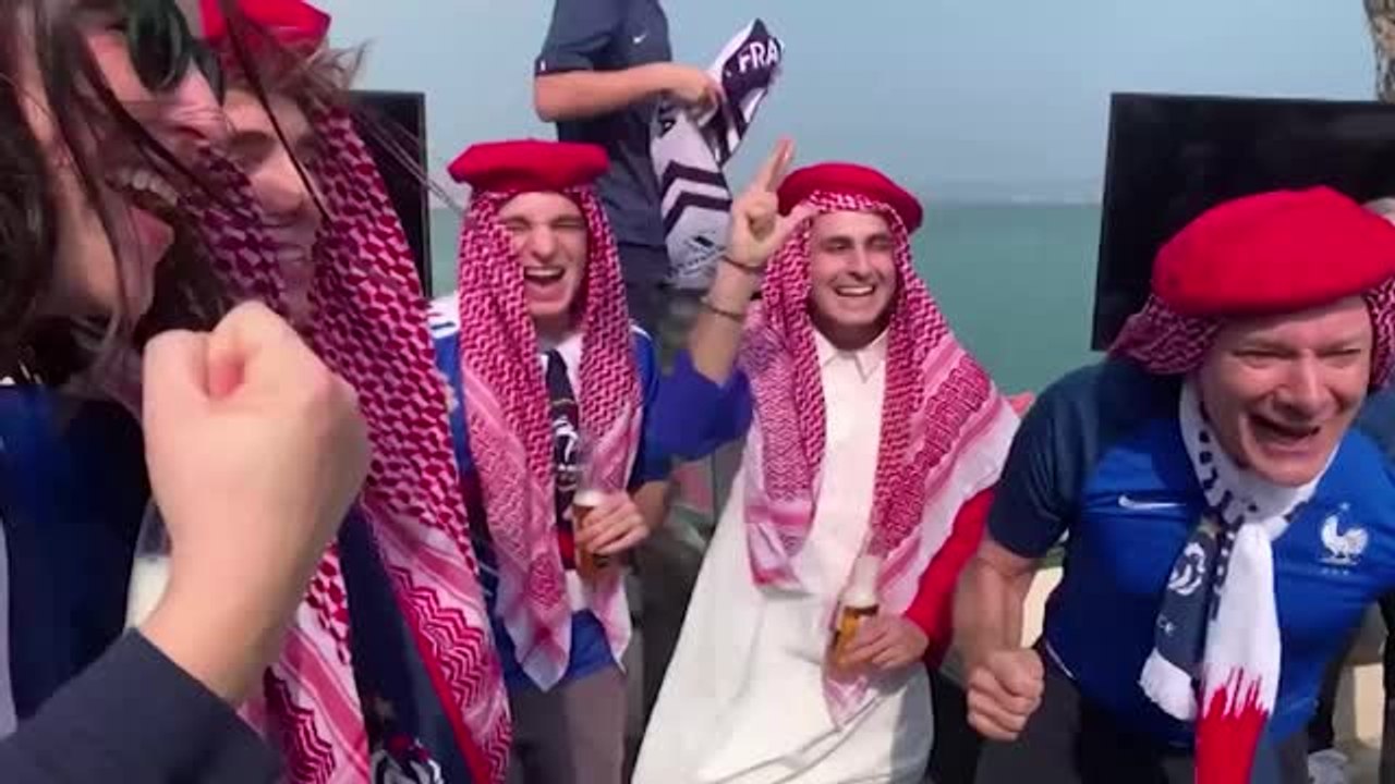 Frankreich-Fans erobern Doha vor Finalkracher