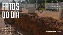 Obras no entorno da avenida Três Corações, em Ananindeua, afetam o comércio local e geram riscos