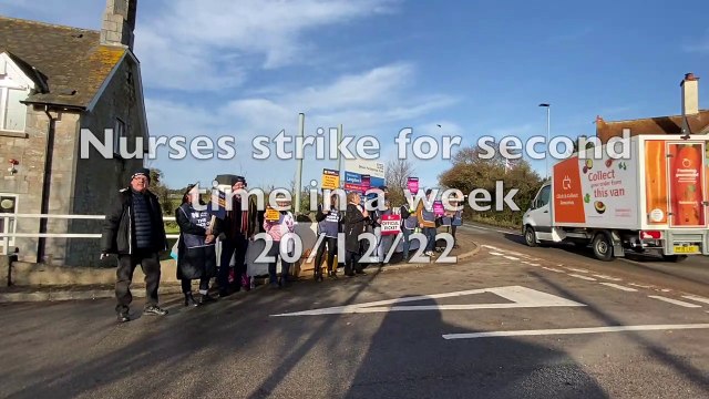 Nurses from Langdon Hospital in Dawlish join colleagues in national strike