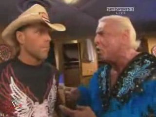 Flair Calls Off HBK - 3/17/08