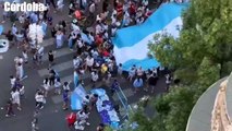 Argentina fans winning Celebration after winning the fifa World Cup final _- Argentina vs France final
