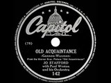 1943 Jo Stafford Old Acquaintance