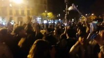 Celebración argentina en Barcelona tras ganar el mundial