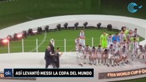 Así levantó Messi la Copa del Mundo