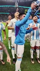 Argentina DID IT! Insane celebrations with Messi ❤️ #ShortsFIFAWorldCup