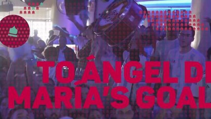 Argentina fans in Barcelona and Miami go crazy for Di Maria's goal