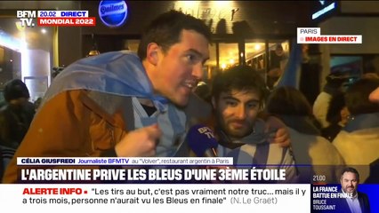 "Je suis content de prendre ma revanche": la joie des supporters argentins à Paris
