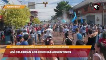 Así celebran los hinchas Argentinos