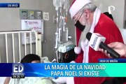 ¡Mágico! Papa Noel lleva regalos y alegría a niños del INSN de San Borja