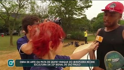 Ibirapuera recebe pista de skate como obra de arte para a 32ª Bienal