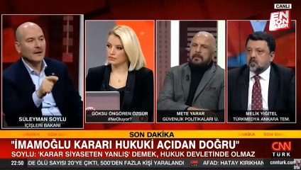 Download Video: İmamoğlu’nun yargı süreci Süleyman Soylu’ya soruldu