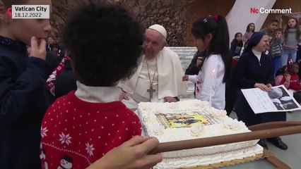 WATCH: Pope pays tribute to Ukraine children on 86th birthday