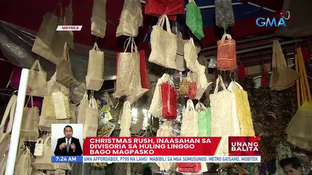 Christmas rush, inaasahan sa Divisoria sa huling linggo bago magpasko | UB