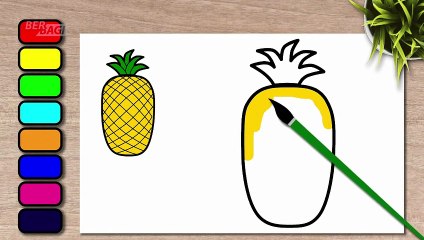 Drawing and Coloring Pineapple - video Dailymotion