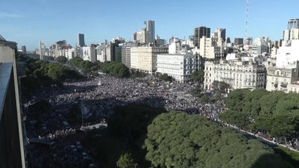 Marea Albiceleste se vuelca a celebrar a las calles