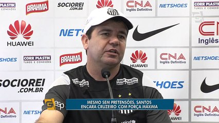 Santos encerra treinamentos para jogo contra o líder