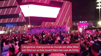 Finale - Les Argentins célèbrent leur titre dans les rues de Doha