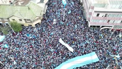 Finale - Buenos Aires célèbre la victoire de l'Argentine
