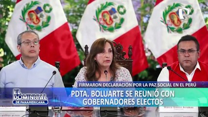 Dina Boluarte se reunió con gobernadores regionales y alcaldes electos en Palacio de Gobierno