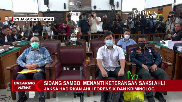 Hari Ini, Jaksa Penuntut Umum Hadirkan Ahli Forensik dan Kriminolog di Sidang Ferdy Sambo