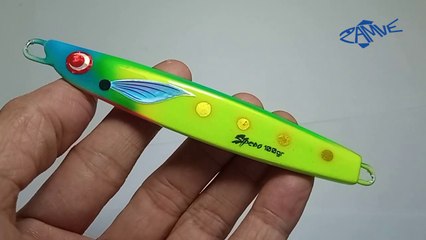 Blue Green Metal Jig Sipedo 100gr - Zamve take Your Lucky