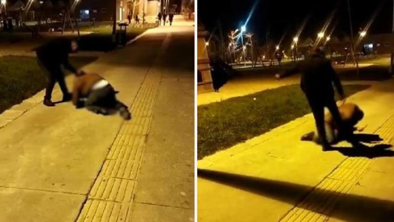 Kız çocuğunu taciz ettiği öne sürülen şüpheliye meydan dayağı! Dövdükten sonra polise teslim ettiler