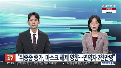 "위중증 증가, 마스크 해제 영향…면역자 2천만명"