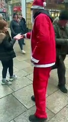 Booming shoe box business owner gives back to Leeds community with 'Santa' present handout