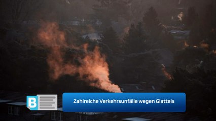 Zahlreiche Verkehrsunfälle wegen Glatteis