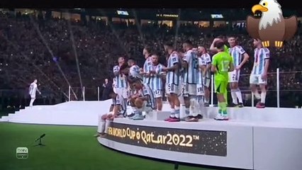 مراسم تتويج المنتخب الأرجنتيني بلقب كأس العالم FIFA قطر 2022