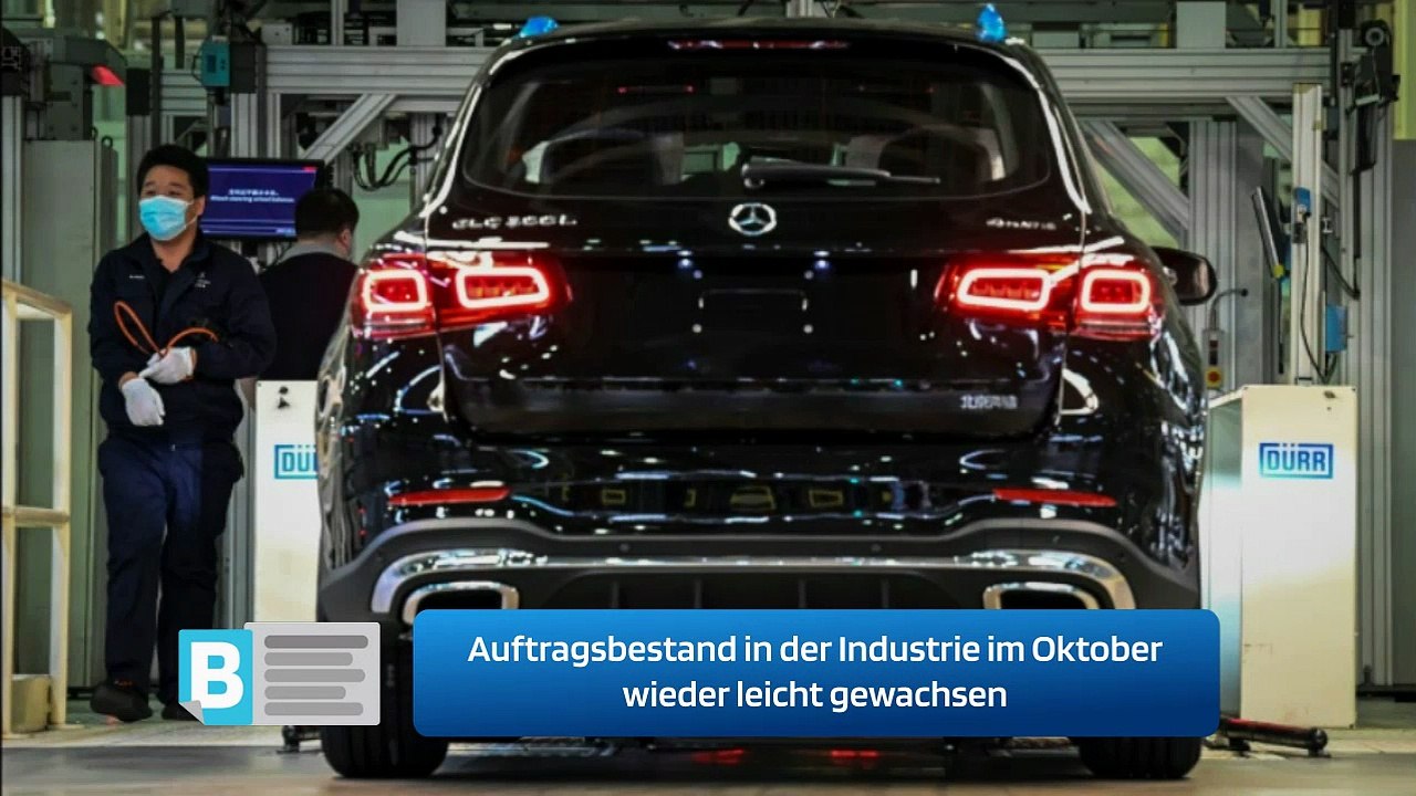 Auftragsbestand in der Industrie im Oktober wieder leicht gewachsen