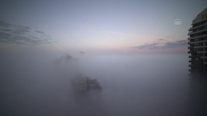 (TİMELAPSE) Başkentte etkili olan sis, güzel görüntüler oluşturdu