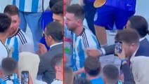 Neler yaptı neler! Dünya Kupası zaferinin sarhoşluğunu yaşayan Messi'yi Nusret çıldırttı