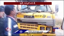 Road Incident In Haryana , School Bus Hits Truck _ V6 News