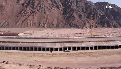 أحدث تصوير جوي لـ الطريق الدائري الذي يربط ما بين شرم الشيخ ودهب