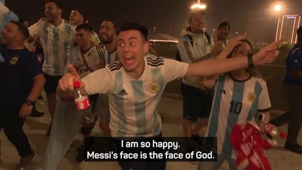 'God' Messi praised by Argentina faithful