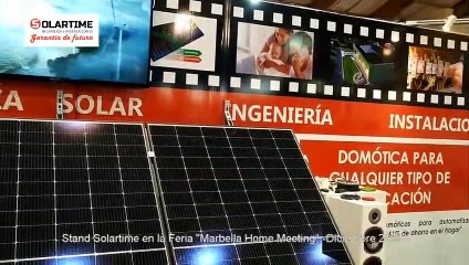 Stand de Solartime en la Feria Marbella Home Meeting de diciembre 2022