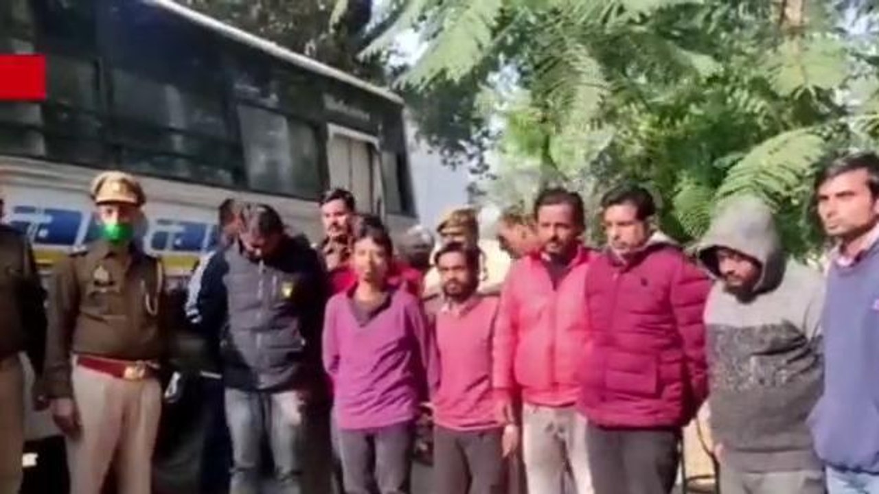 गाजियाबाद: क्राइम ब्रांच पुलिस ने कॉल सेंटर का भड़ाफोड़ कर 9 साइबर ठगों को कियाअरेस्ट