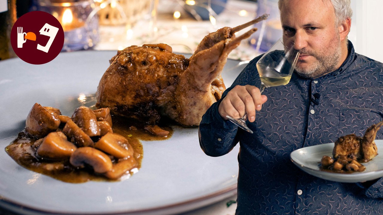 Codornices a la forestiere: una receta de Navidad para maridar con vino blanco de Rias Baixas