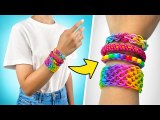 Bracelets arc-en-ciel Faits d’Élastiques et de Fils || Bricolage Facile