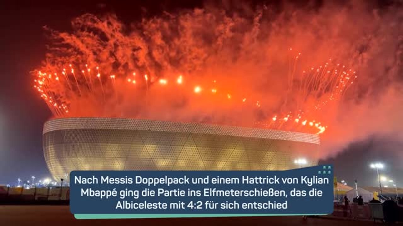 Phänomenale Pyro-Show nach Argentiniens WM-Triumph